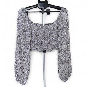 Altar'd State Black and White Crop Top